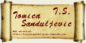 Tomica Sanduljević vizit kartica